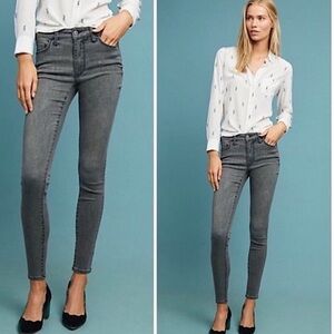 Anthropology Pilcro and the Letterpress Women's Black washed Skinny Jeans